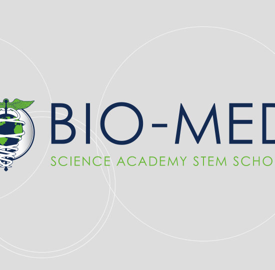 Bio Med Science Academy logo on gray background